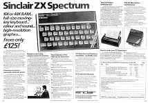 Sinclair ZX Spectrum ad.